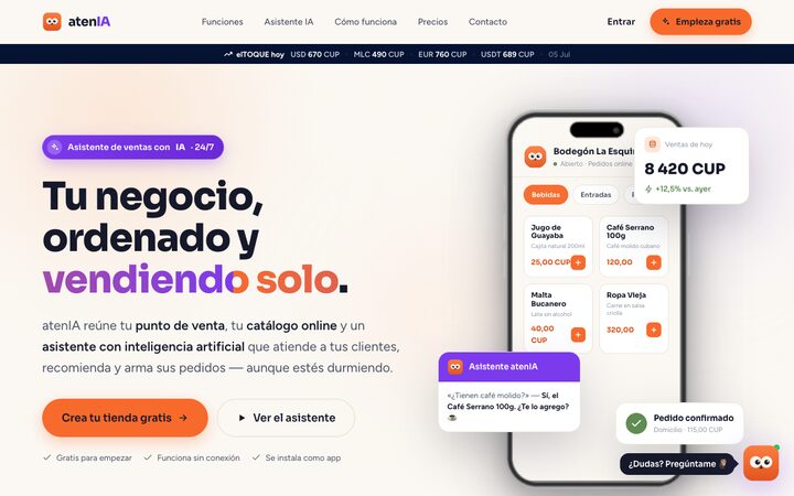 atenIA — POS y asistente de IA
