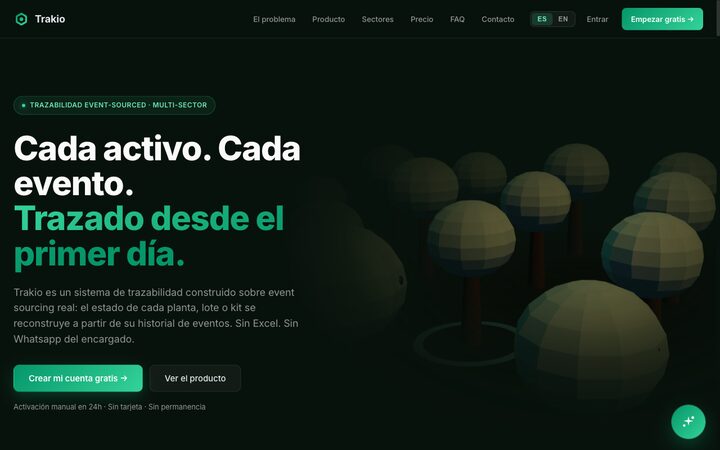 Trakio — trazabilidad de producción